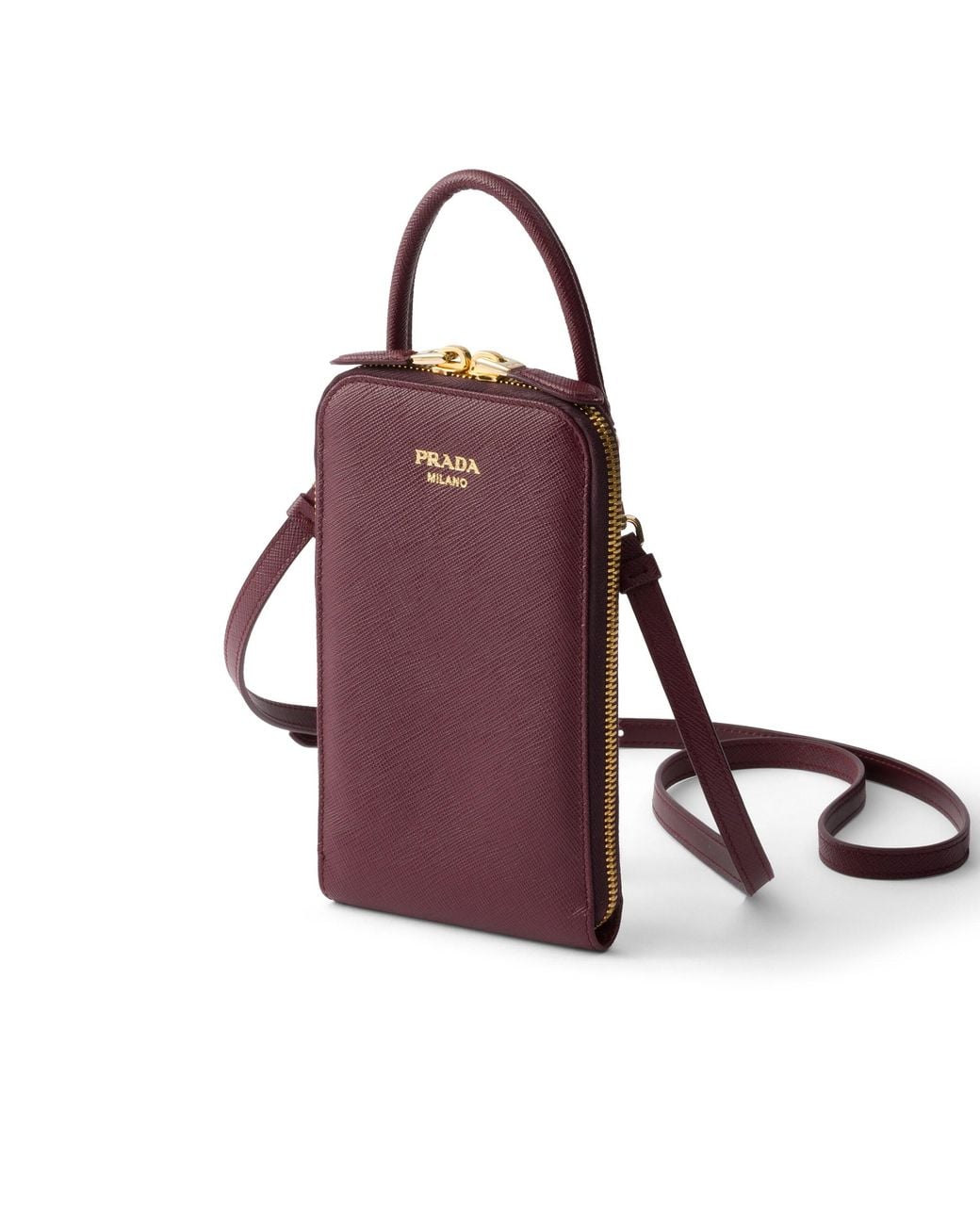 Prada Purple Saffiano Leather Mini-Bag