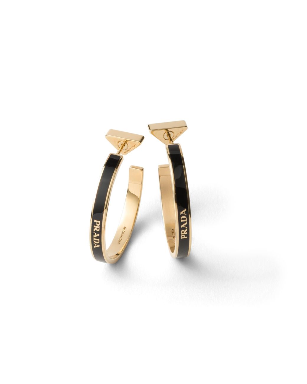 Prada White Metal Earrings