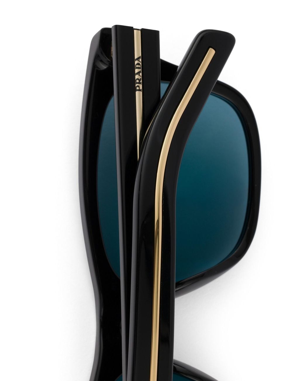 Prada Blue Sunglasses With The Iconic Metal Plaque for men