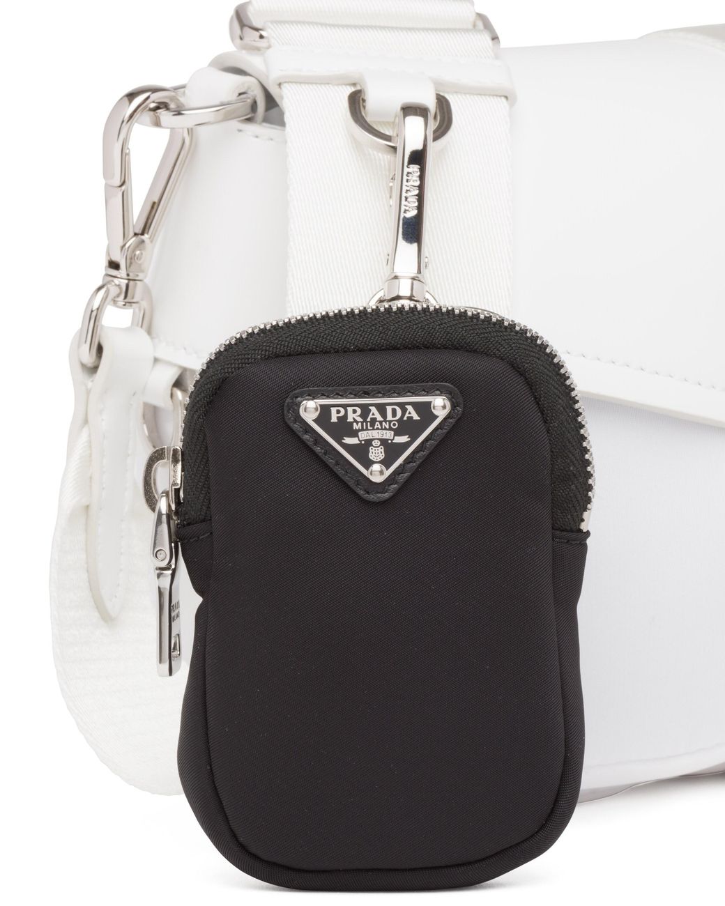 Prada Black Mini-pouch Aus Re-nylon