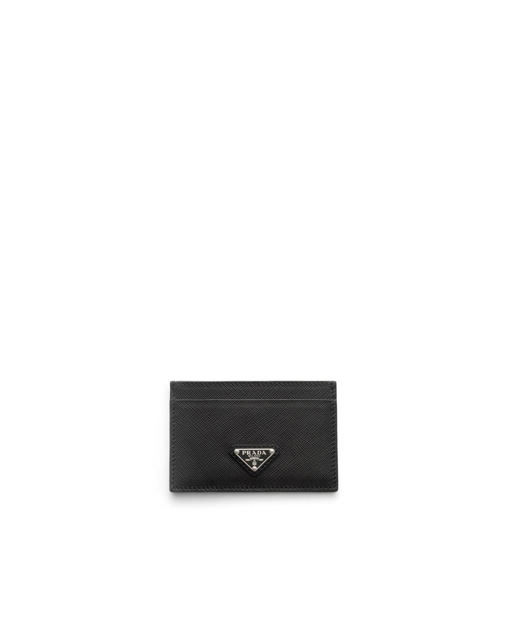 Prada White Saffiano Leather Card Holder