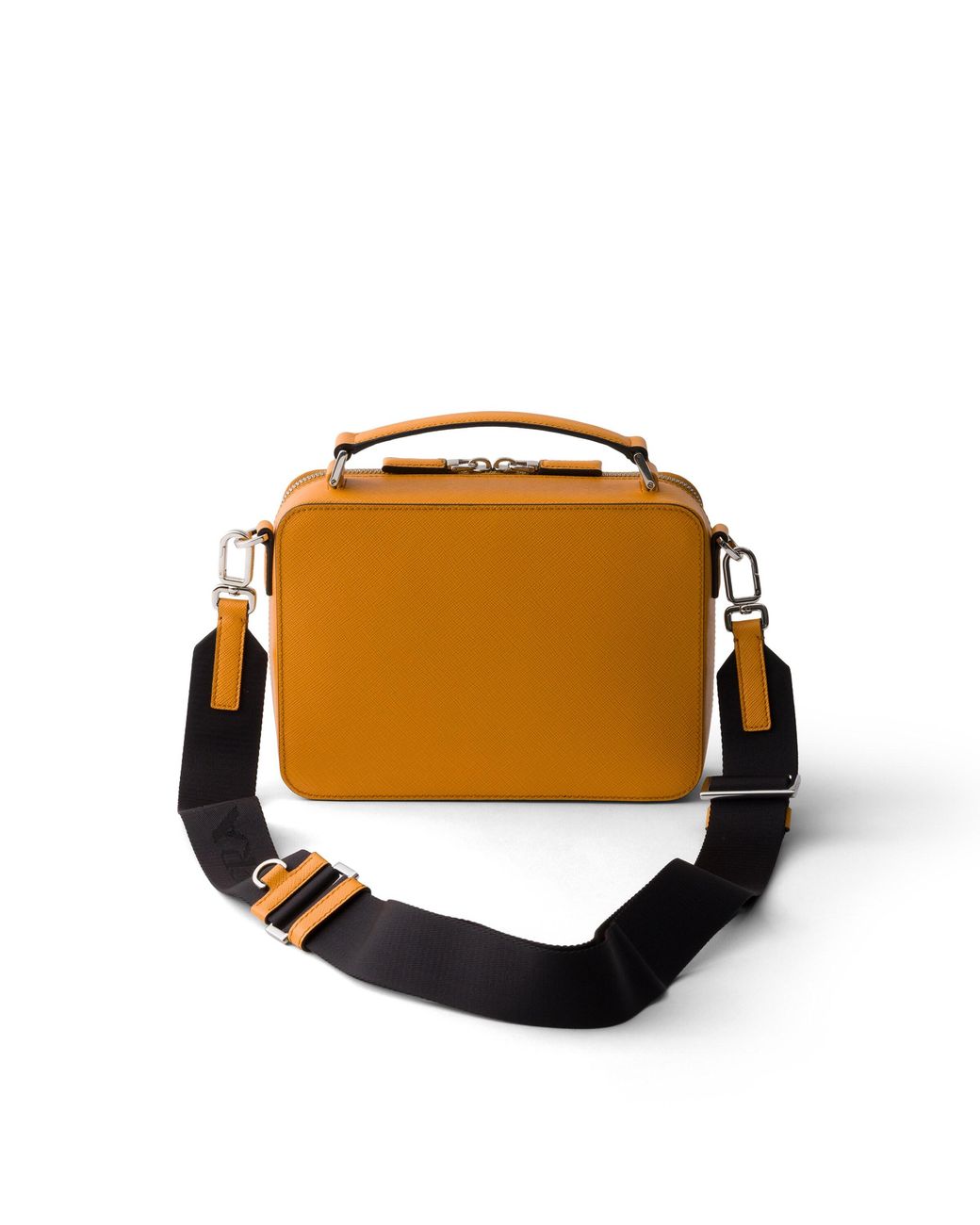 Prada Orange Brique Medium Saffiano Leather Bag, Amber for men