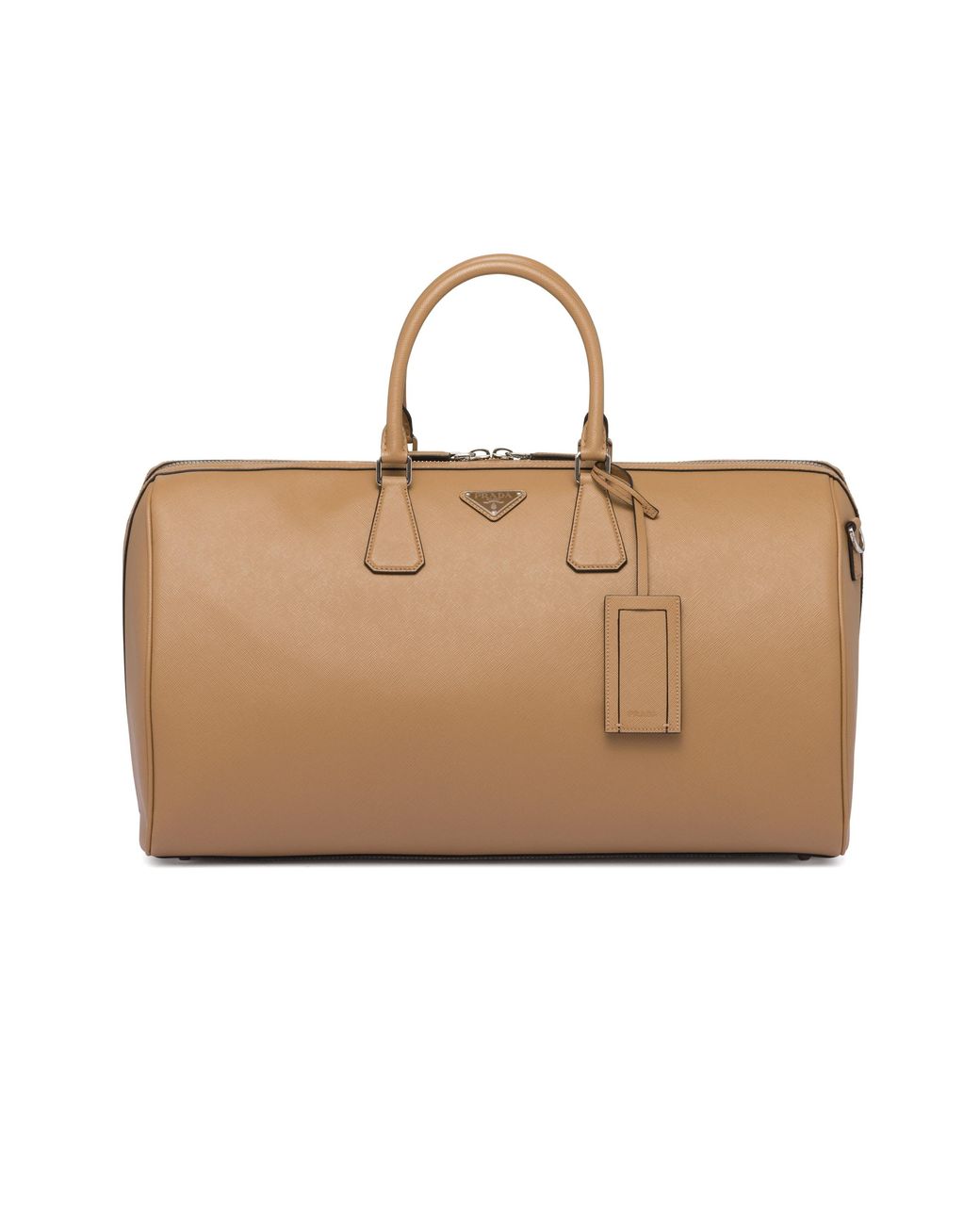 Prada Natural Saffiano Leather Travel Bag