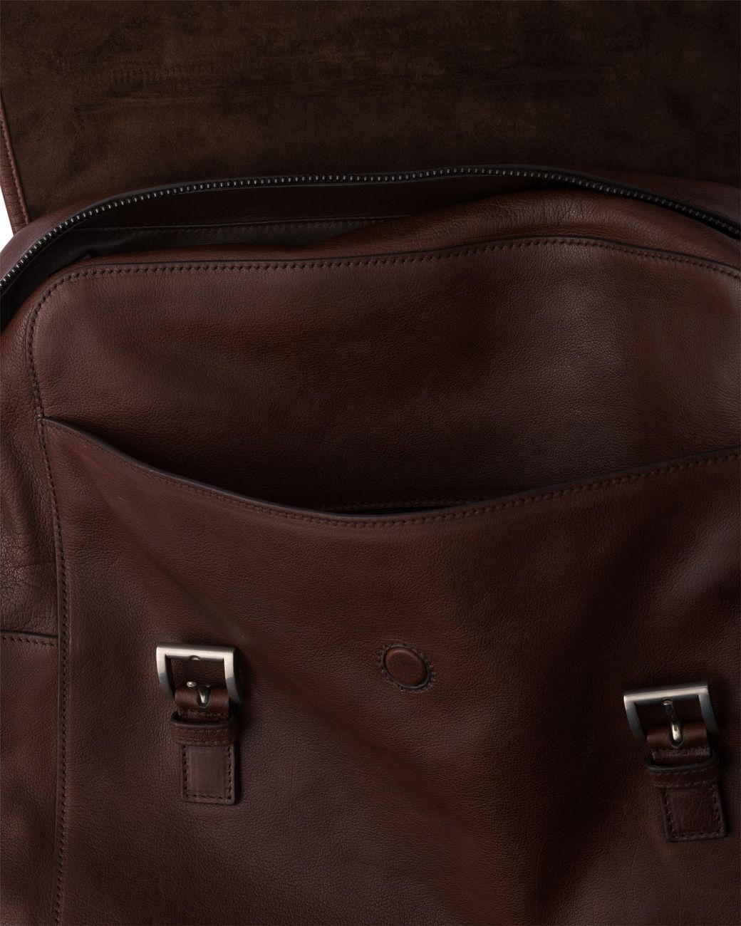 Prada Brown Leather Backpack for men