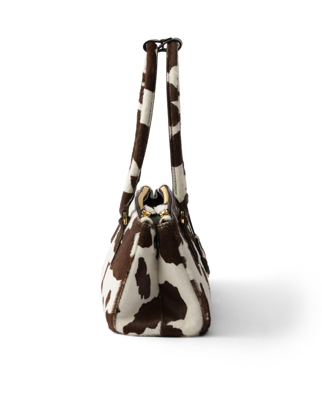 Prada White Galleria Medium Printed Leather Bag