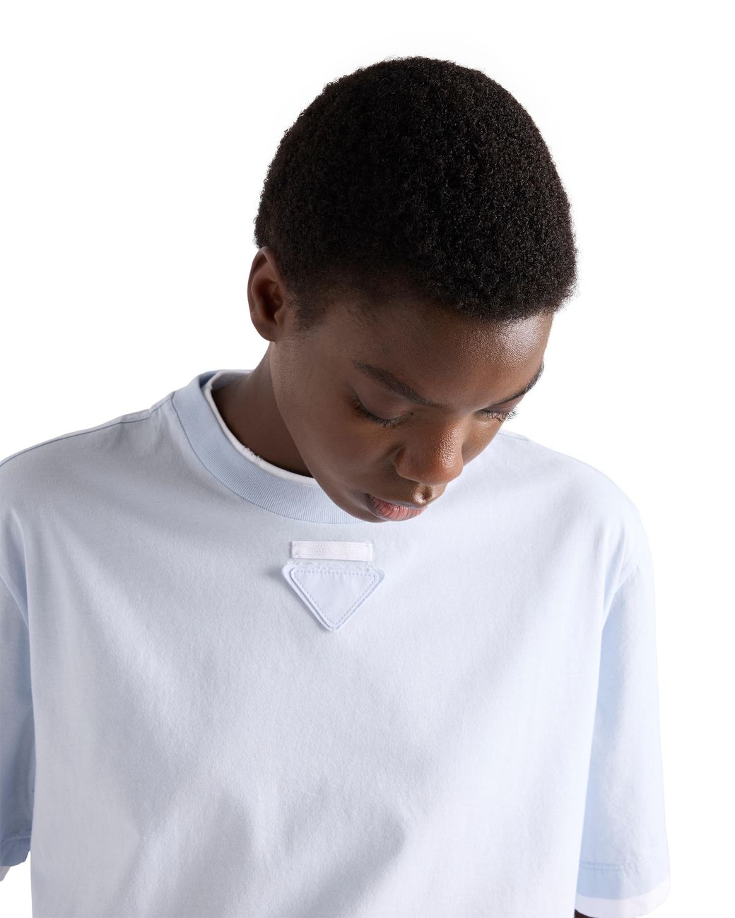 Prada White Cotton Jersey T-Shirt