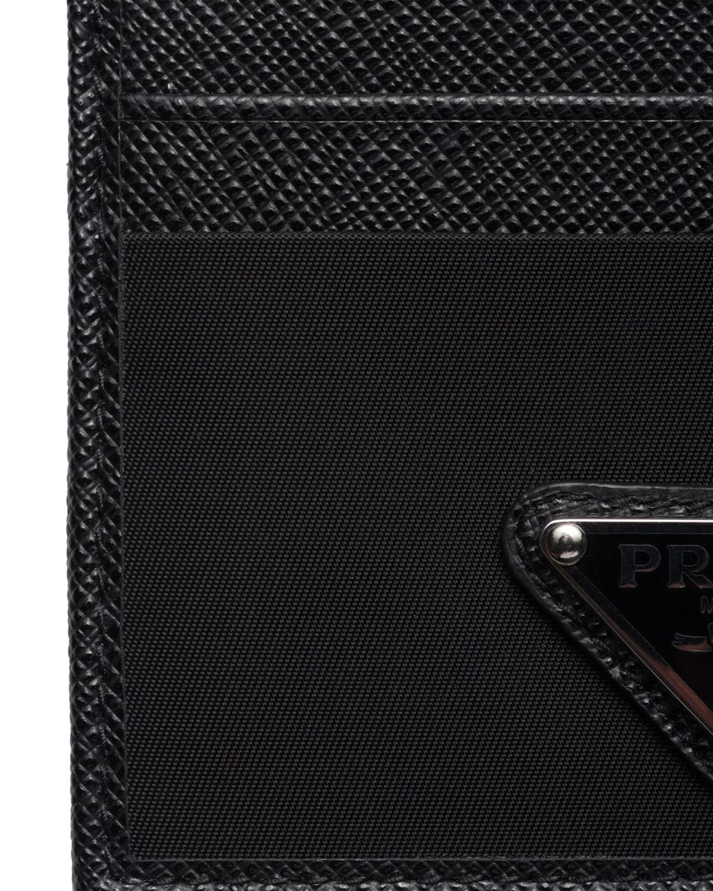 Prada White Re-Nylon Card Holder for men