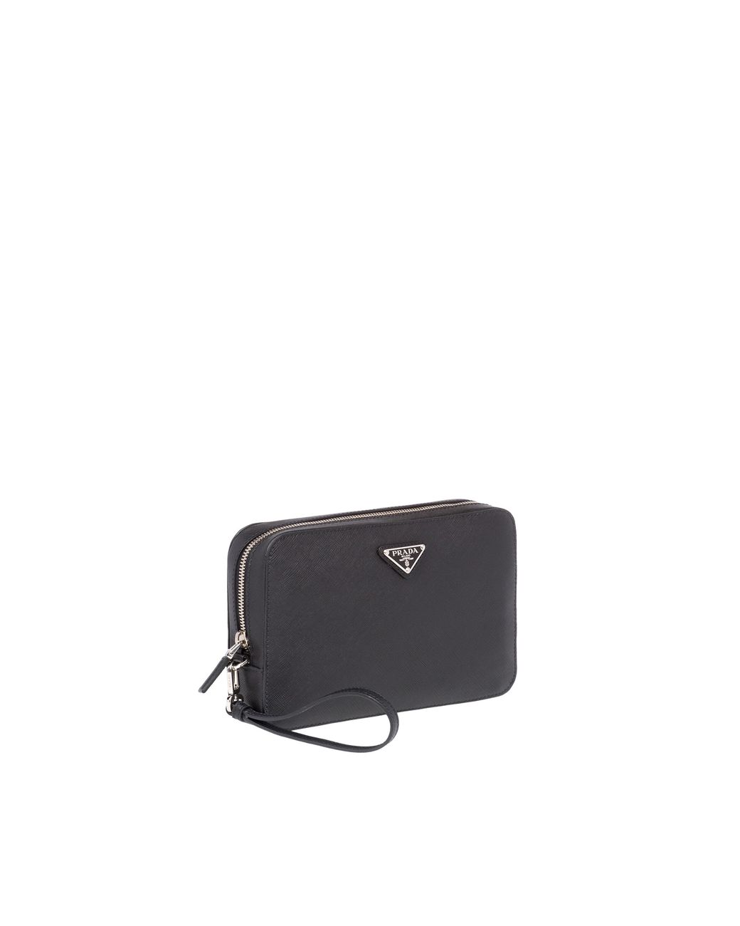 Prada White Saffiano Leather Clutch for men