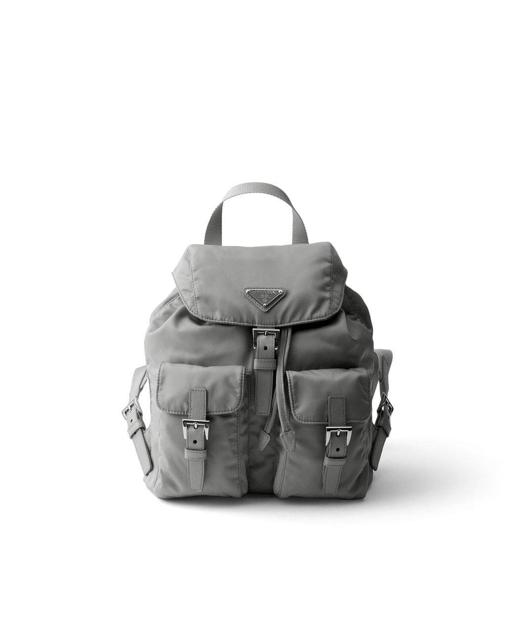 Prada Gray Small Re-Nylon Backpack