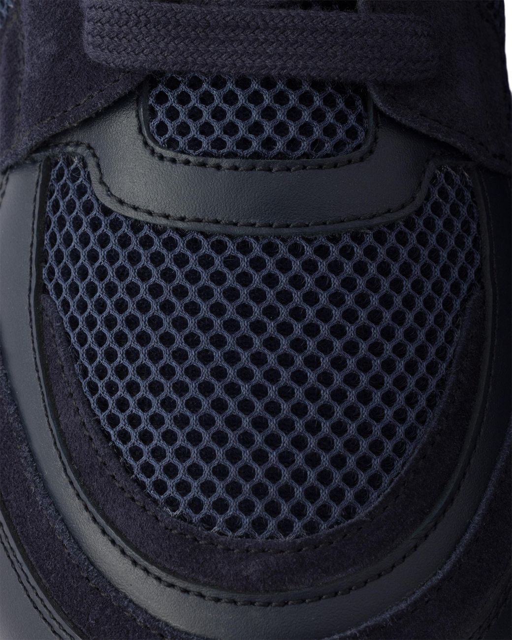 Prada Blue Prax Leather And Fabric Sneakers for men