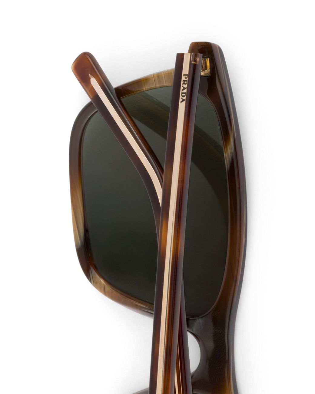Prada Green Sunglasses With The Iconic Metal Plaque for men