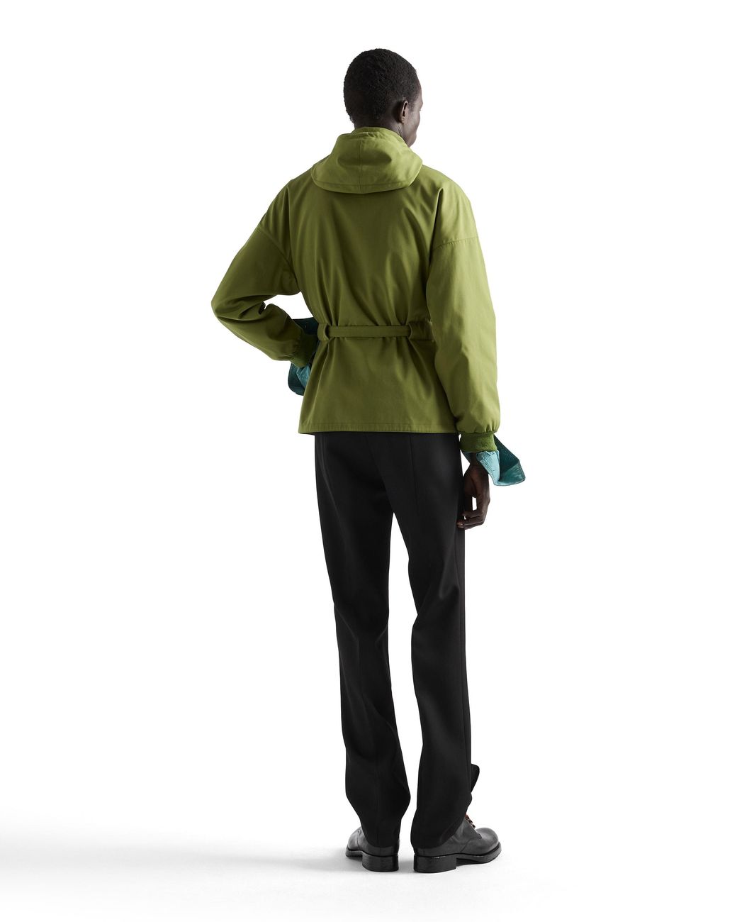 Prada Green Technical Fabric Jacket, Grass for men