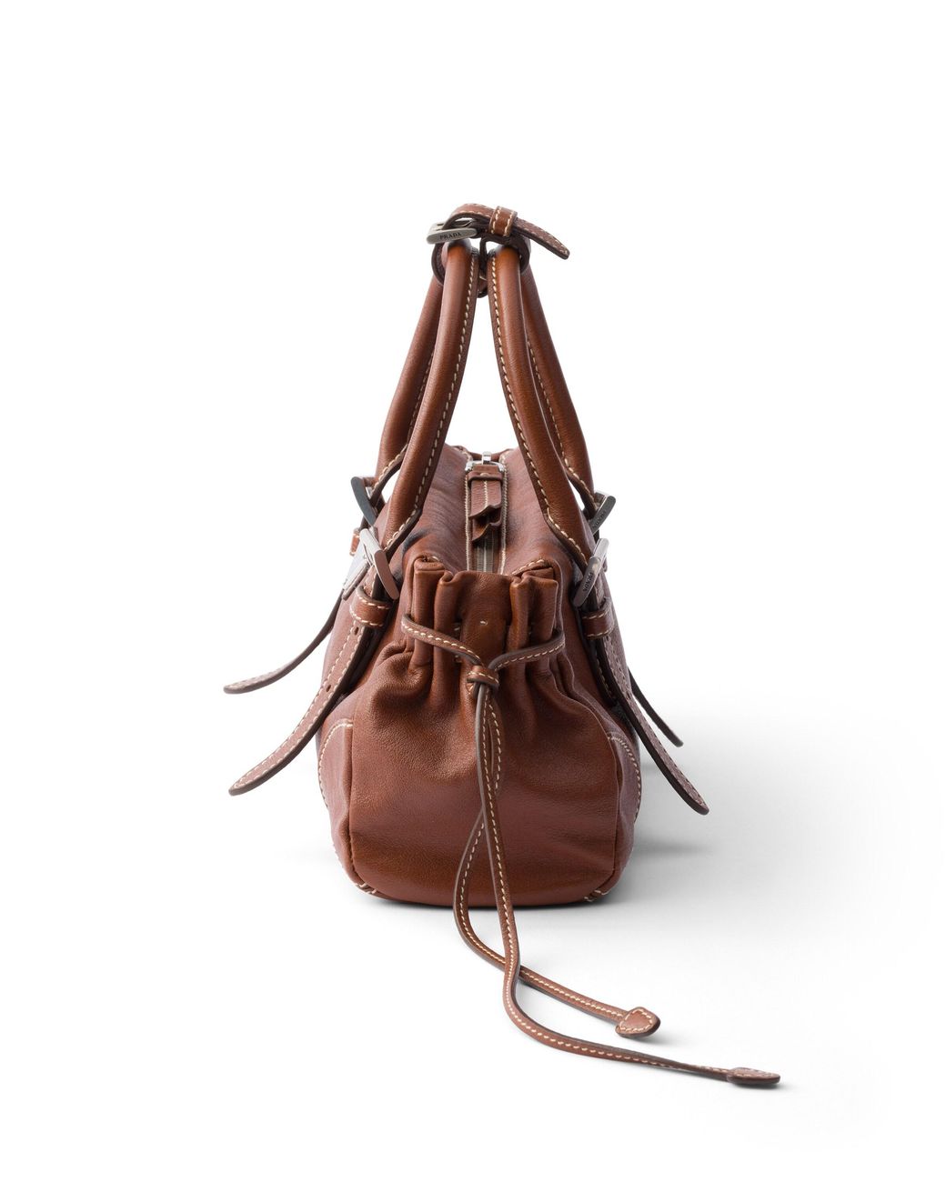 Prada Brown Karin Small Leather Bag