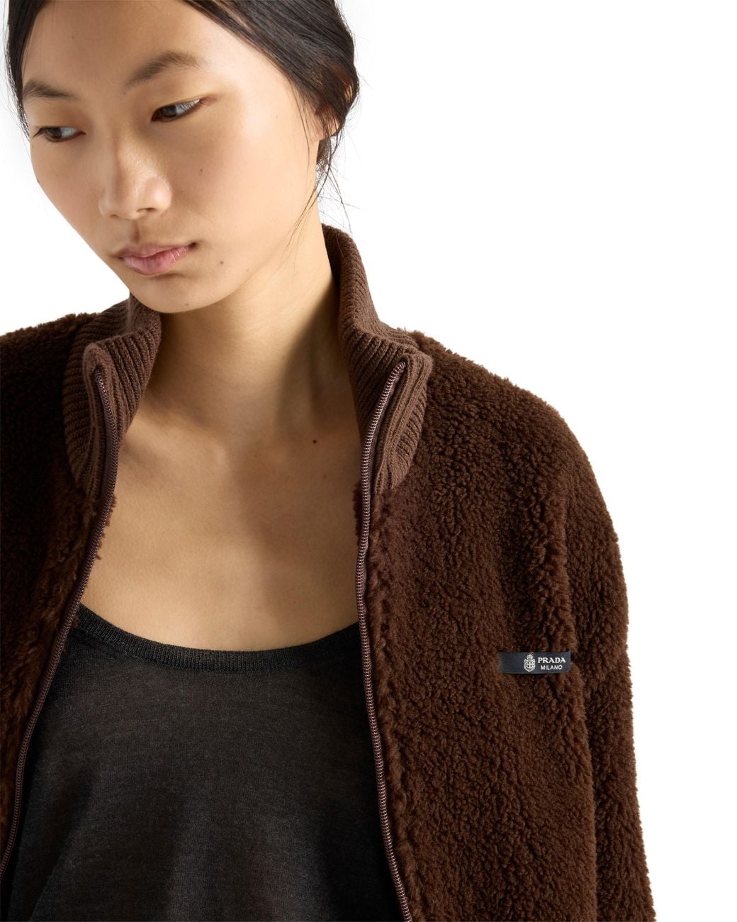 Prada Black Cashmere And Silk Tank Top