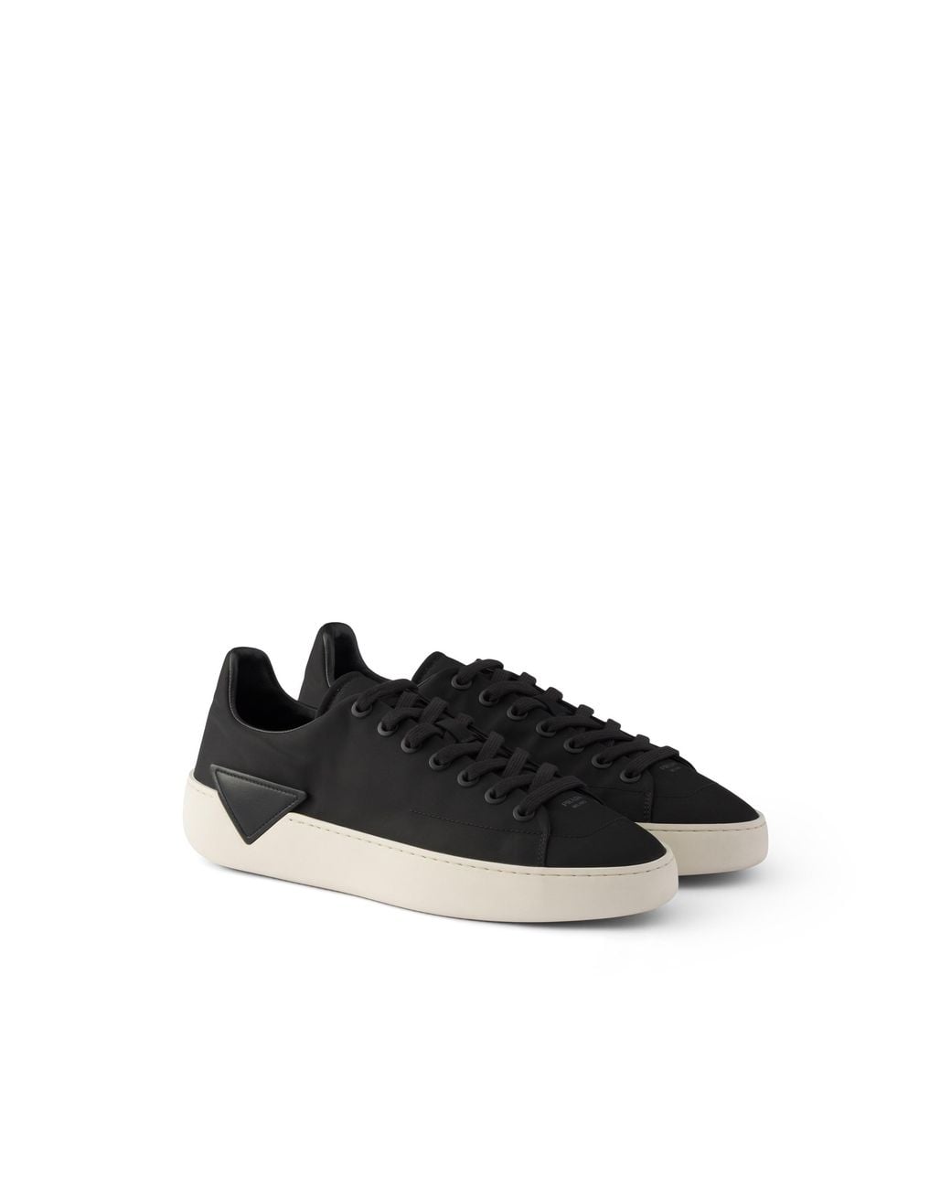 Prada Black Court Re-Nylon Sneakers for men