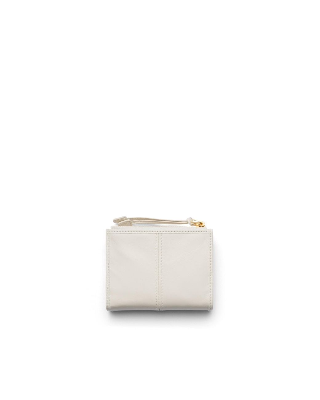 Prada White Small Leather Wallet
