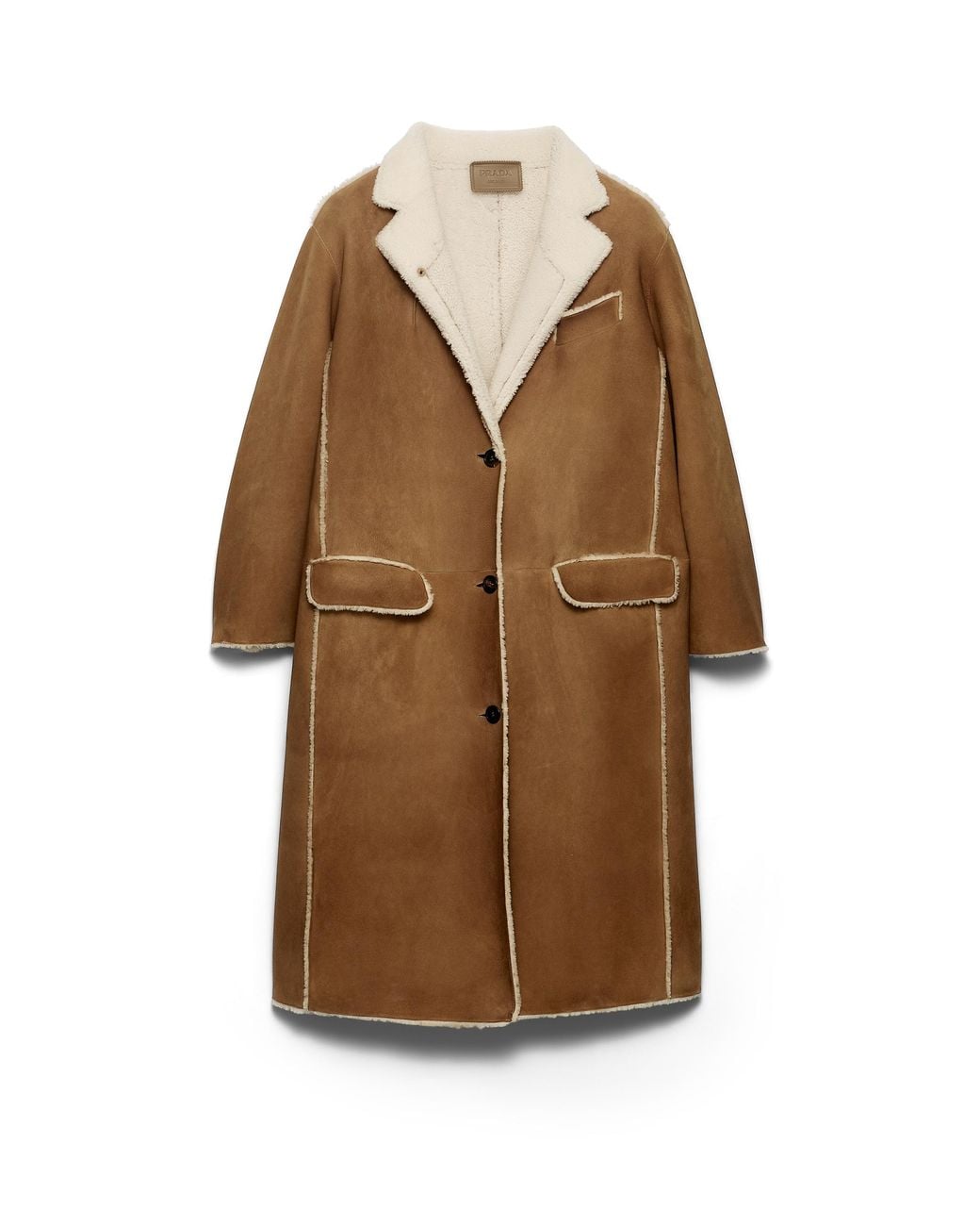 Prada Brown Shearling Coat