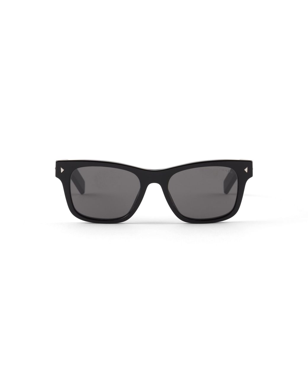 Prada Gray Sunglasses With Iconic Metal Plaque for men