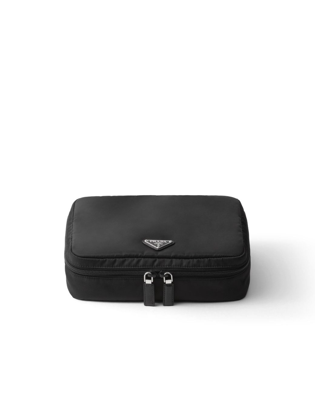 Prada Black Medium Re-Nylon Zipper Pouch for men