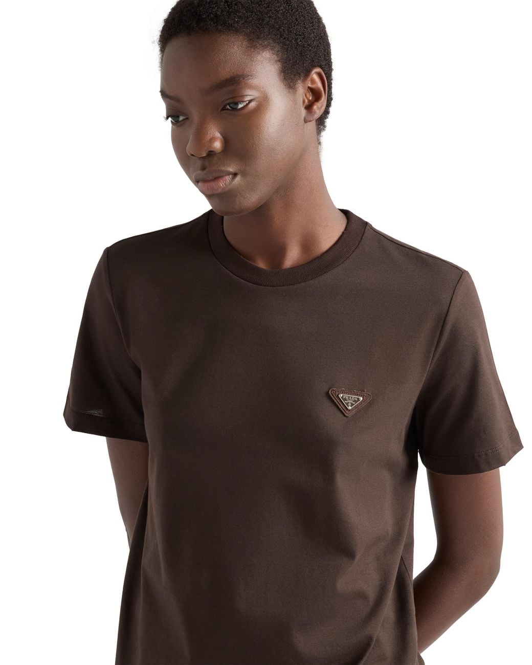Prada Brown Jersey T-Shirt