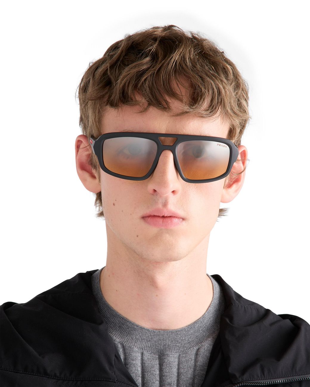 Prada Natural Linea Rossa Sunglasses for men
