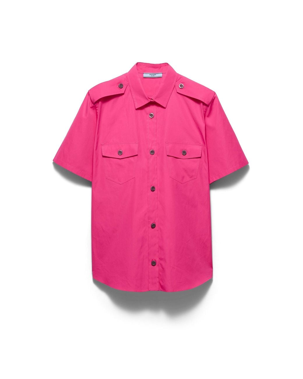 Prada Pink Cotton Poplin Shirt