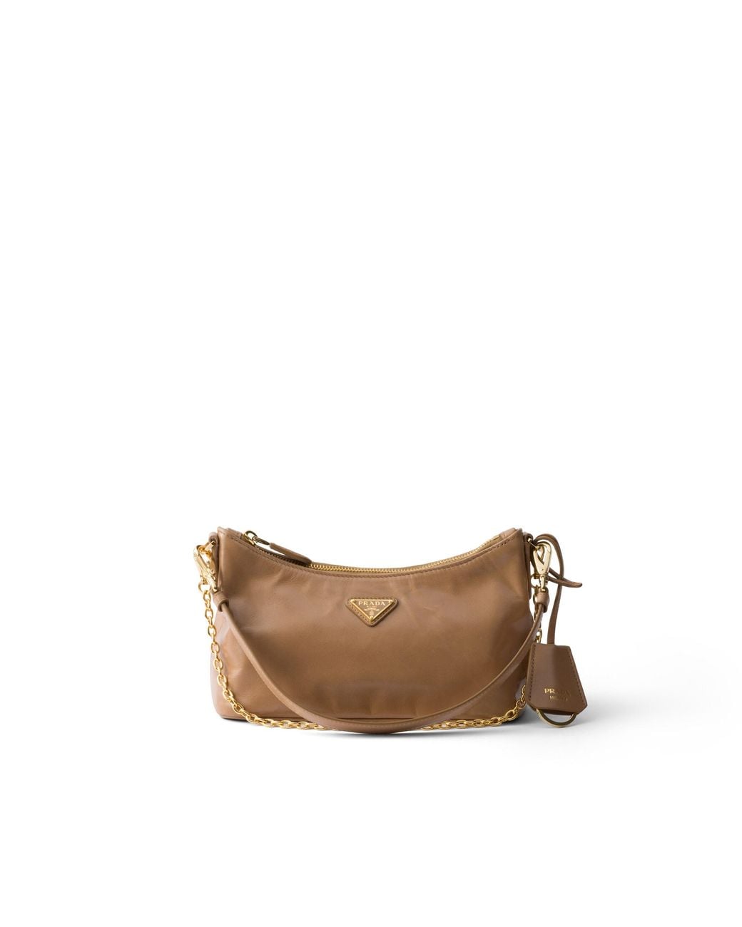 Prada White Leather Mini-Bag, Cameo