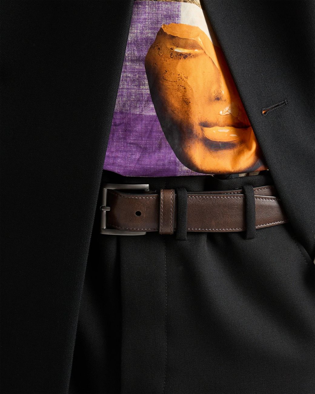 Prada Brown Leather Belt for men