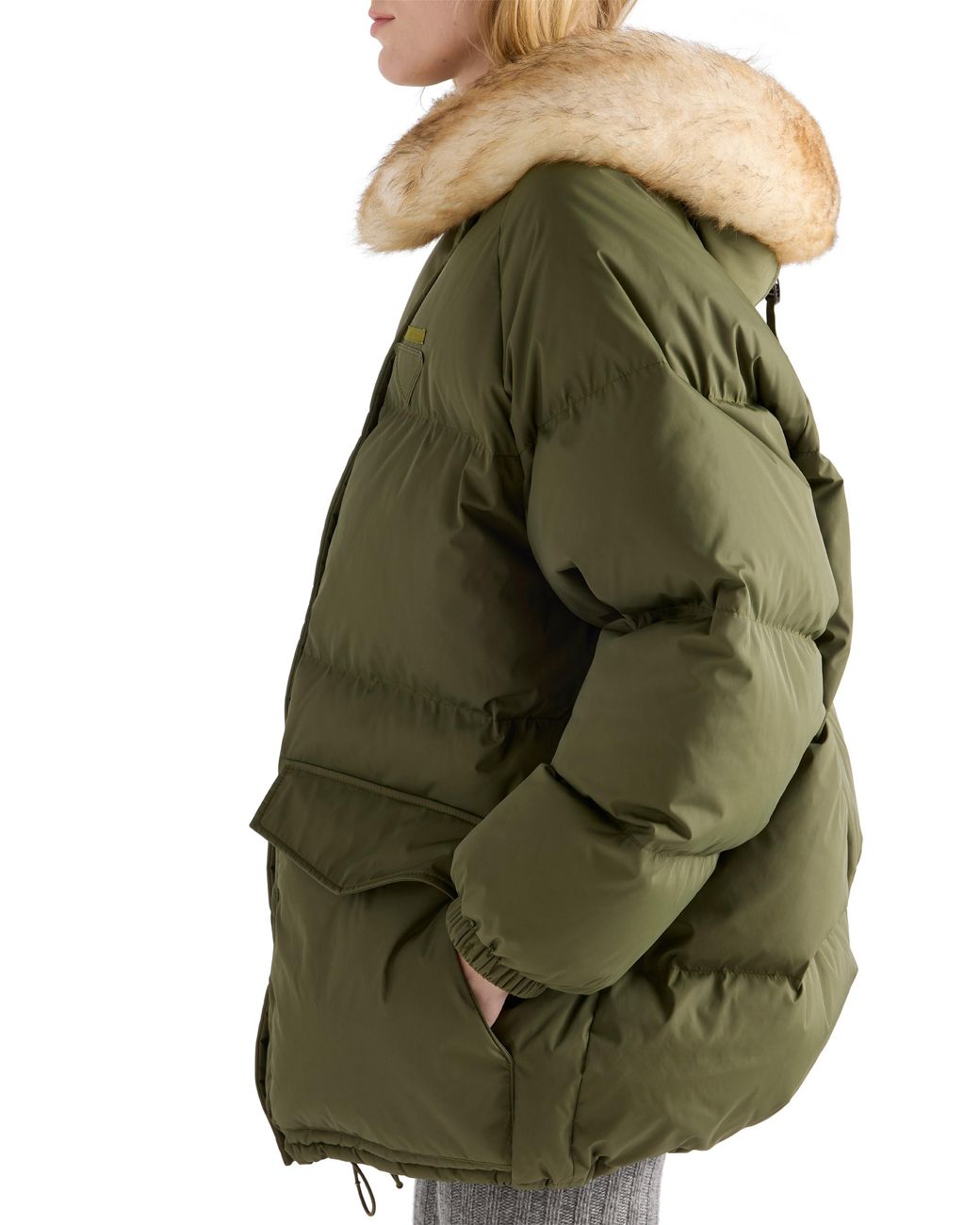 Prada Green Re-Nylon Down Jacket