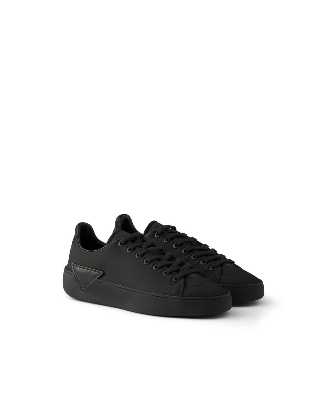 Prada Black Court Re-Nylon Sneakers for men