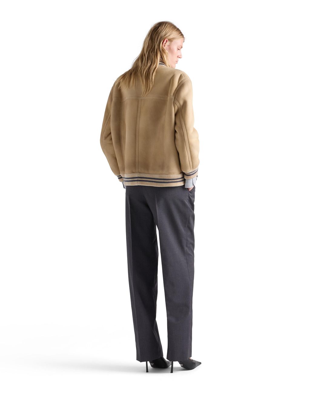 Prada Blue Light Mohair Pants