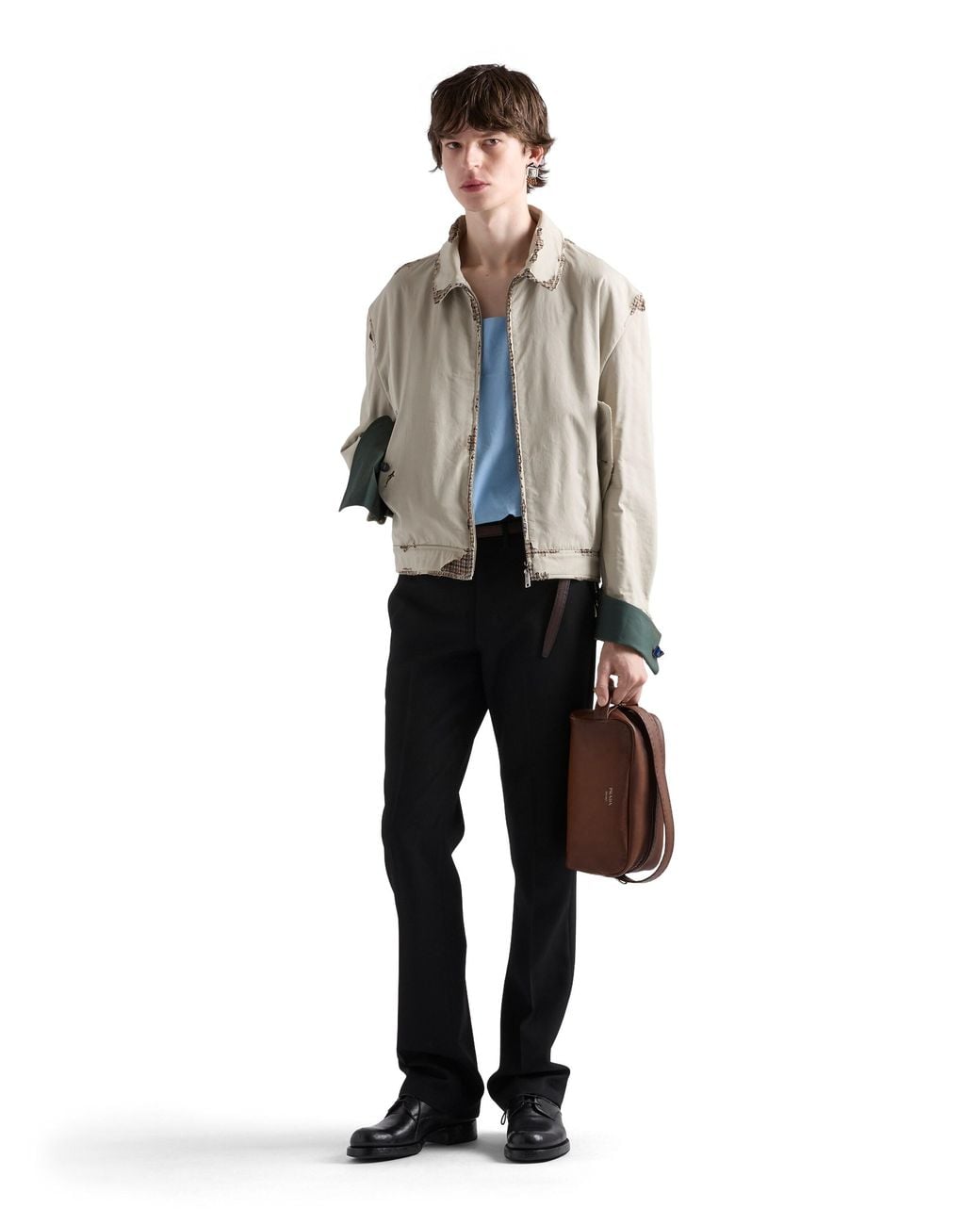 Borsa A Tracolla di Prada in Brown da Uomo