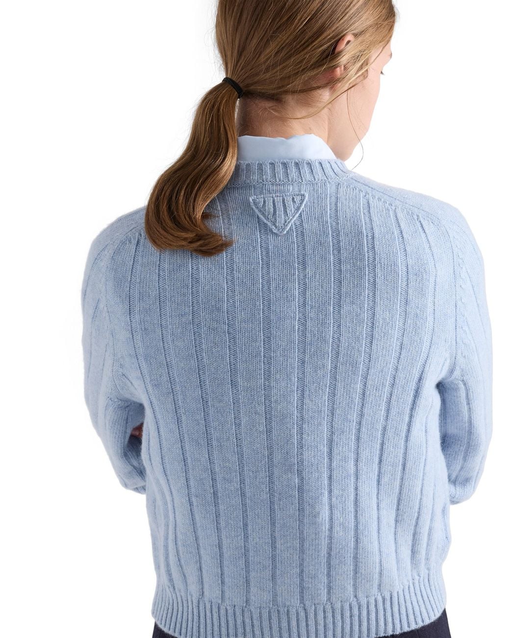Re-Cashmere Crew-Neck Sweater, Mujer, Talla Prada de color Blue