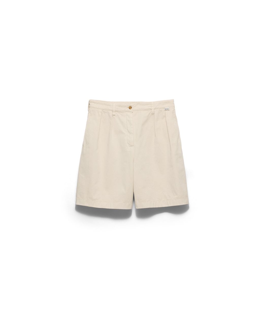 Prada Natural Old Gabardine Bermudas