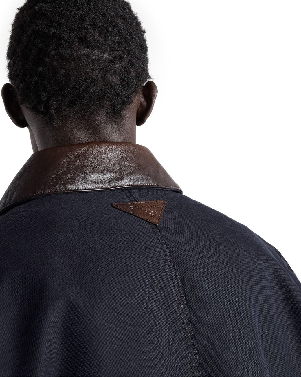 Prada Blue Medium-Weight Technical Cotton Down Jacket for men