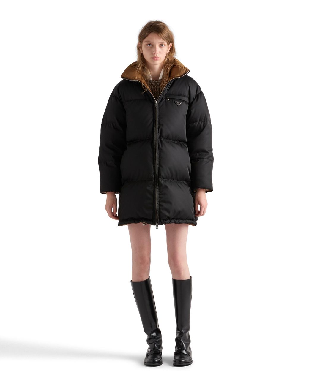 Chaqueta De Plumón En Re-Nylon, Mujer, Talla Prada de color Black