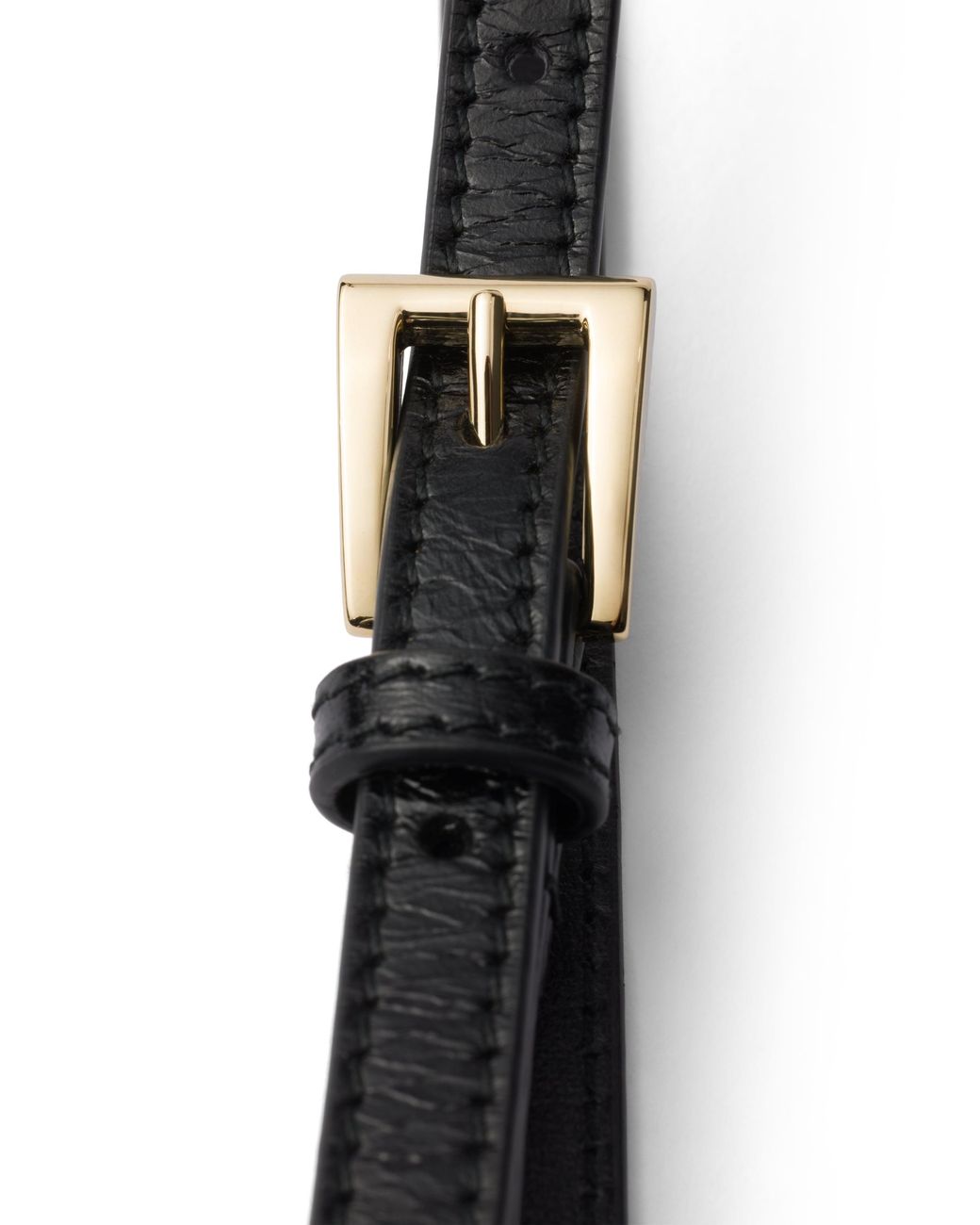 Prada Black Leather Belt