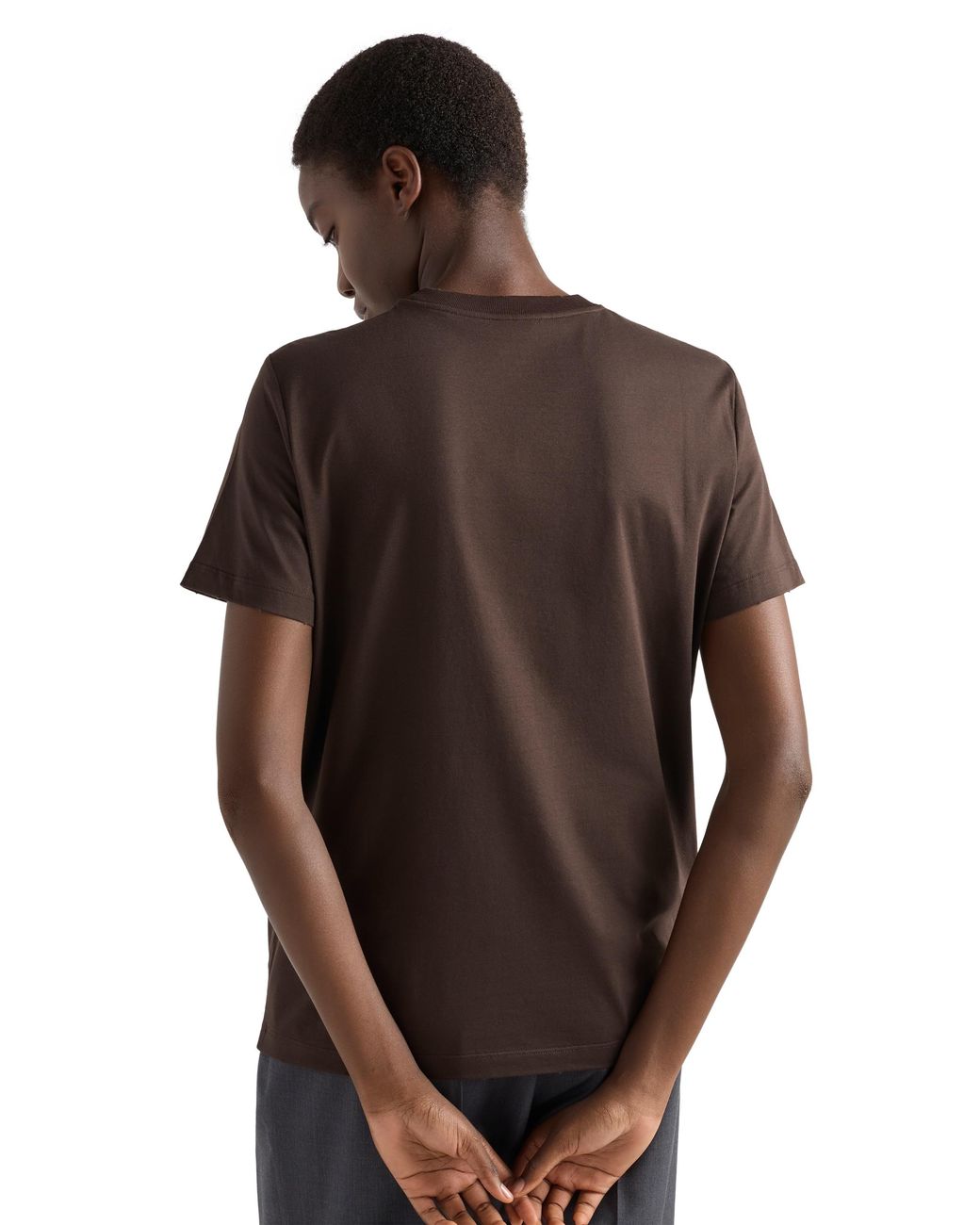 Prada Brown Jersey T-Shirt