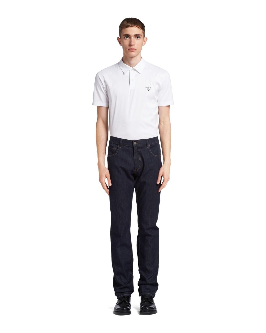 Prada Blue Stretch-Denim Jeans for men