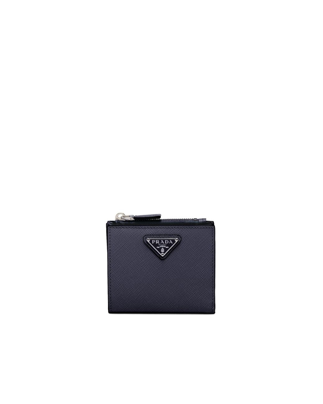 Prada Blue Small Saffiano Leather Wallet for men
