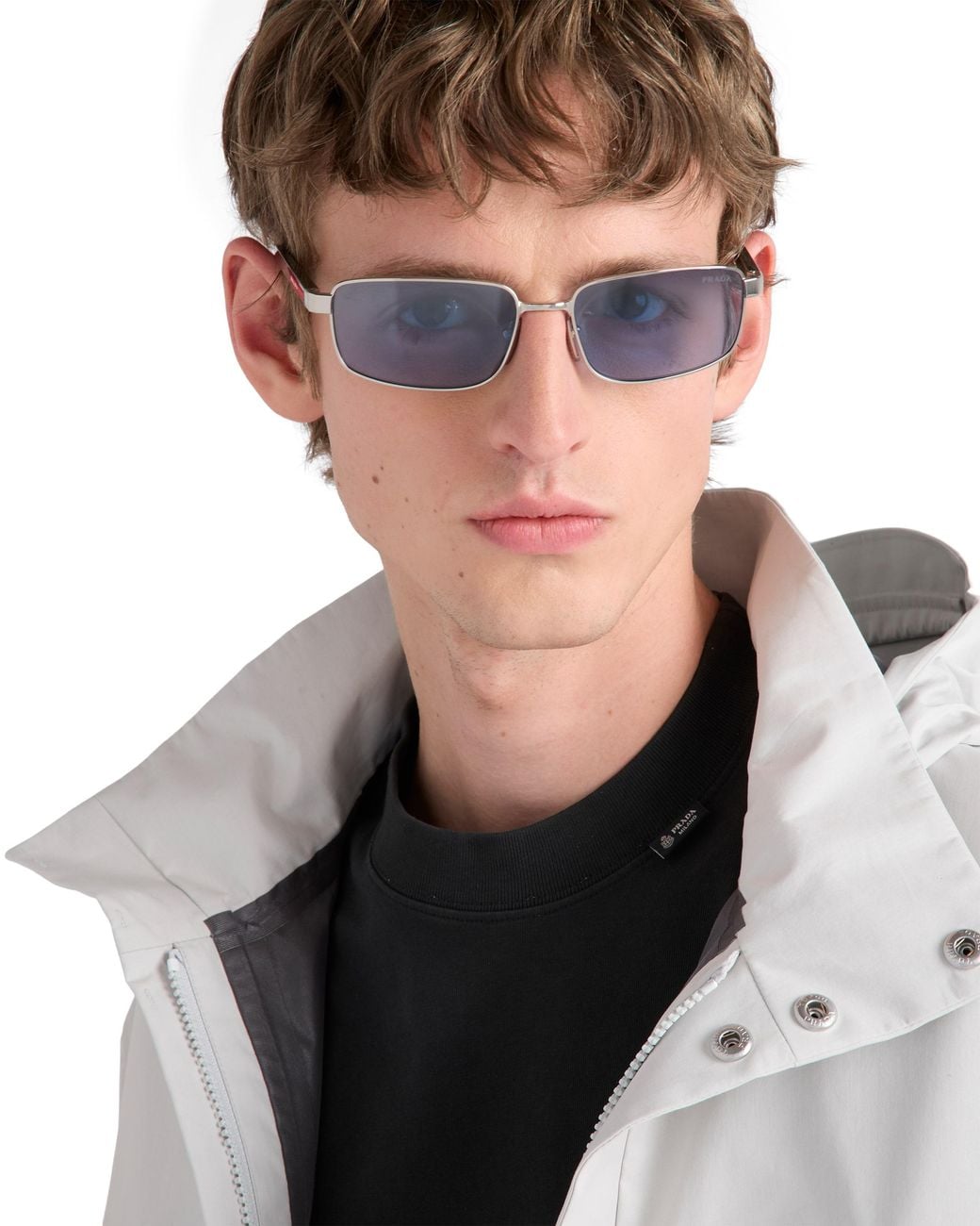 Prada Blue Linea Rossa Sunglasses for men