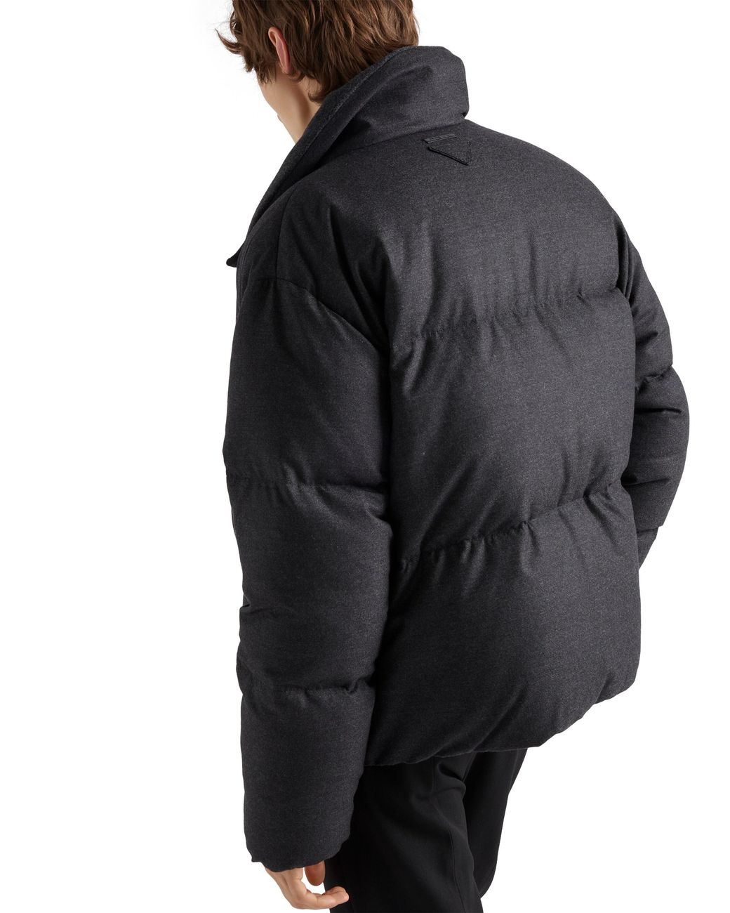 Prada Black Medium-Weight Cashmere Down Jacket for men
