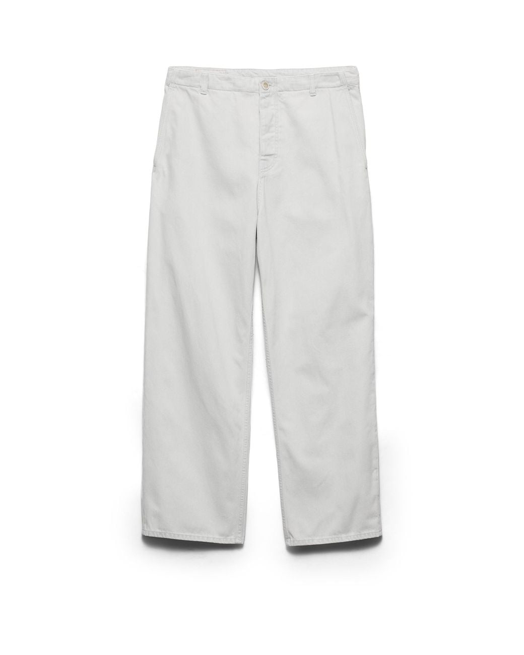 Prada White Regular Bleached Denim Jeans, Sky for men