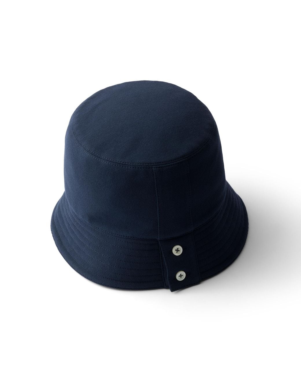 Prada Blue Old Piqué Bucket Hat for men