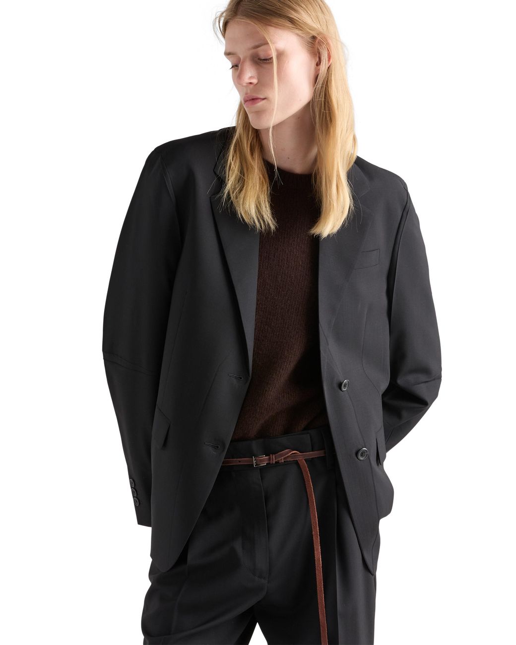 Prada Black Single-Breasted Jacket