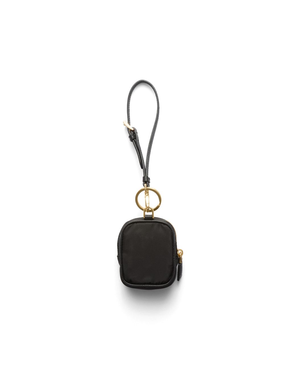 Prada White Re-Edition 1978 Re-Nylon Mini-Pouch With Keychain