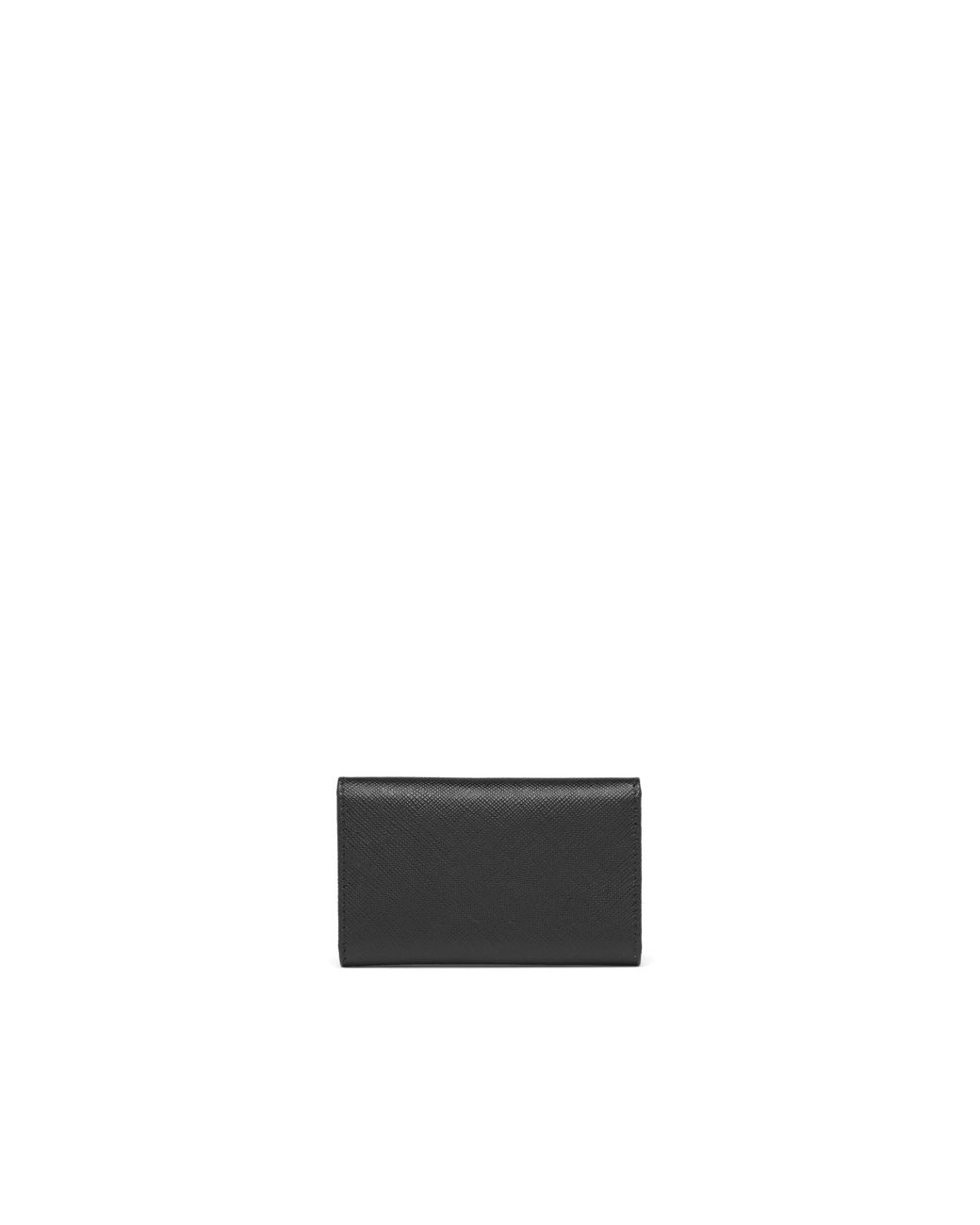 Prada White Saffiano Leather Key Case