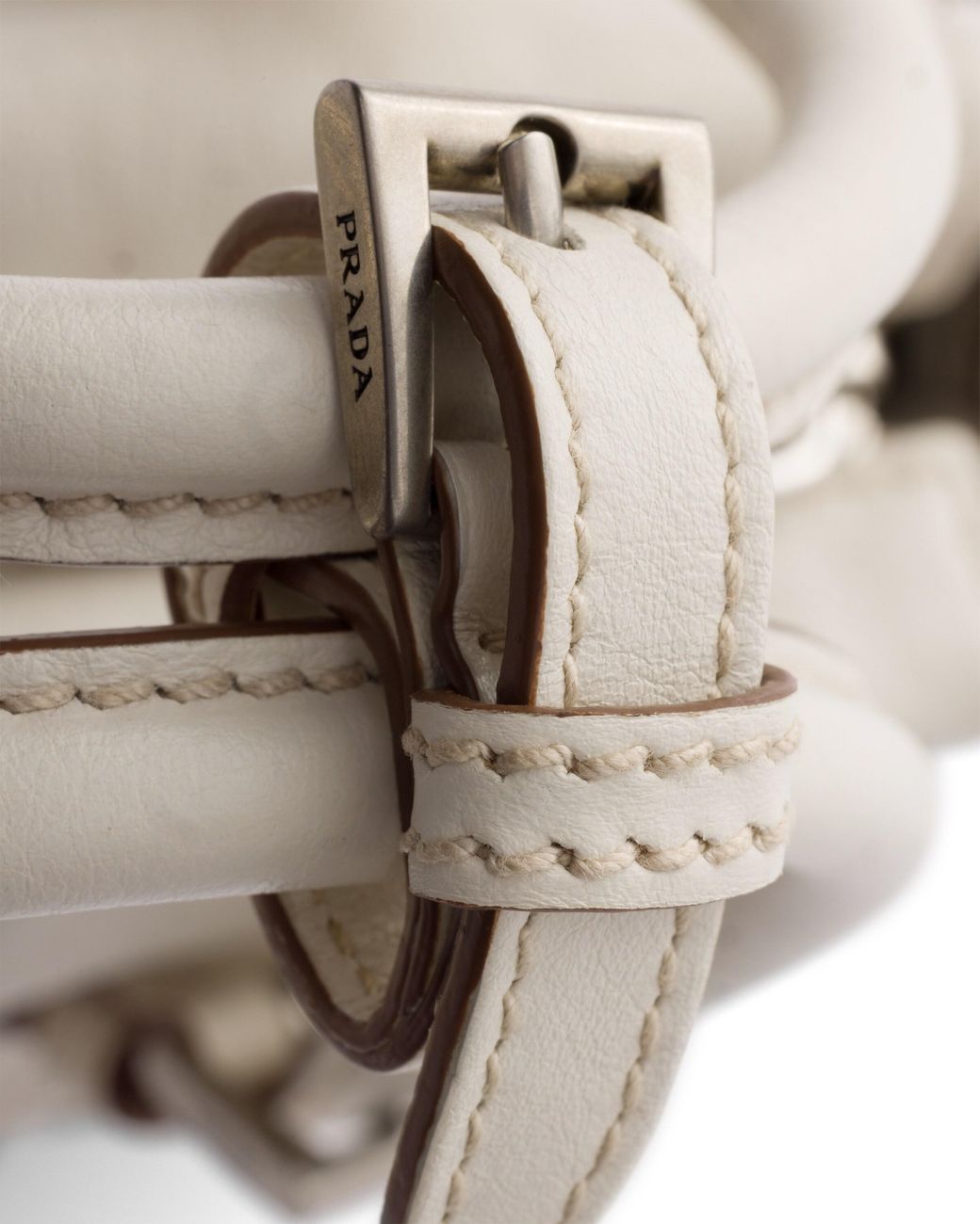 Prada Natural Karin Small Leather Bag