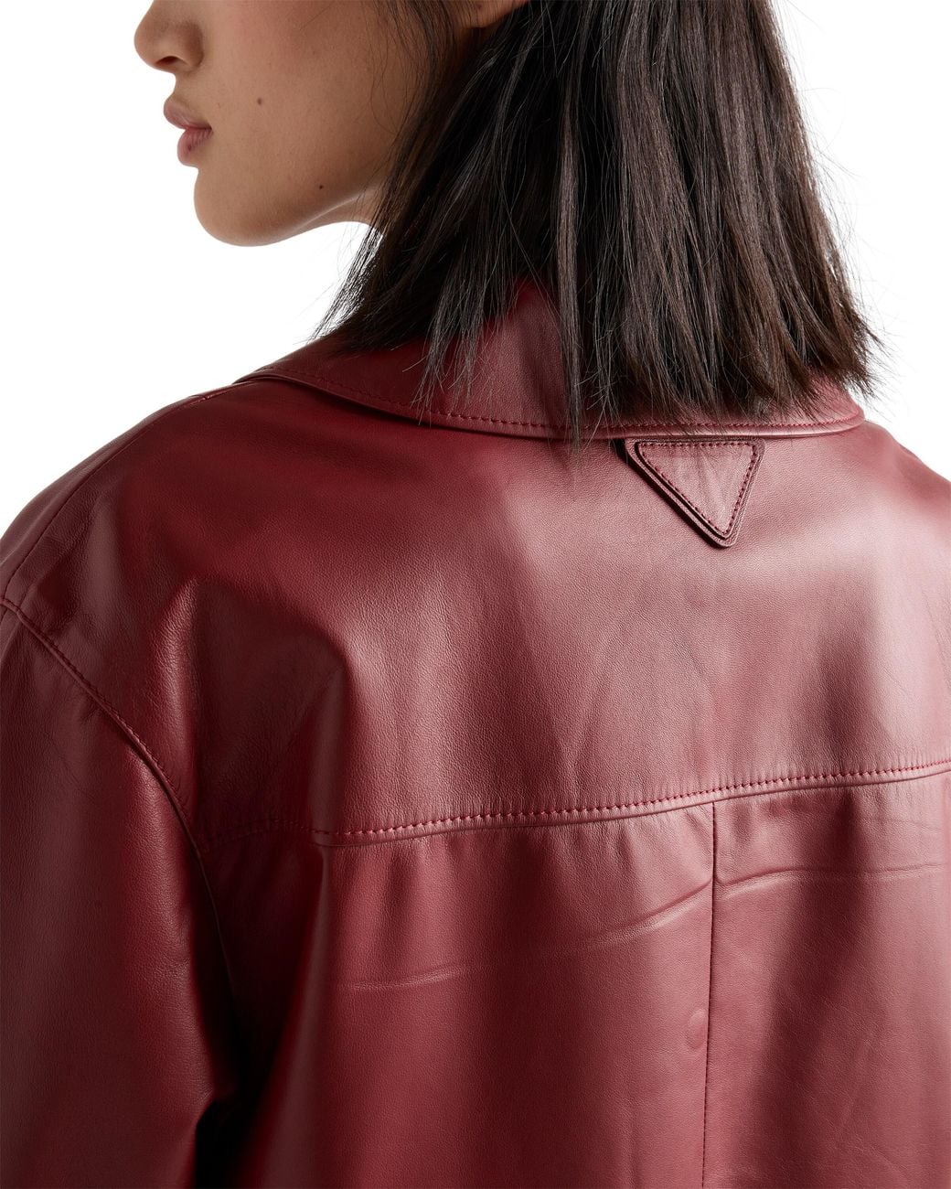 Prada Red Nappa Leather Jacket
