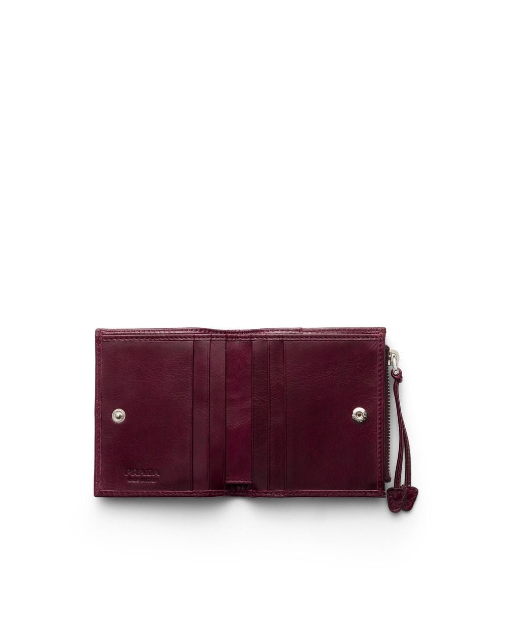 Prada Purple Small Leather Wallet for men